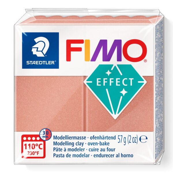 Fimo Effect Modelling Clay - Pearl Rose Gold 1