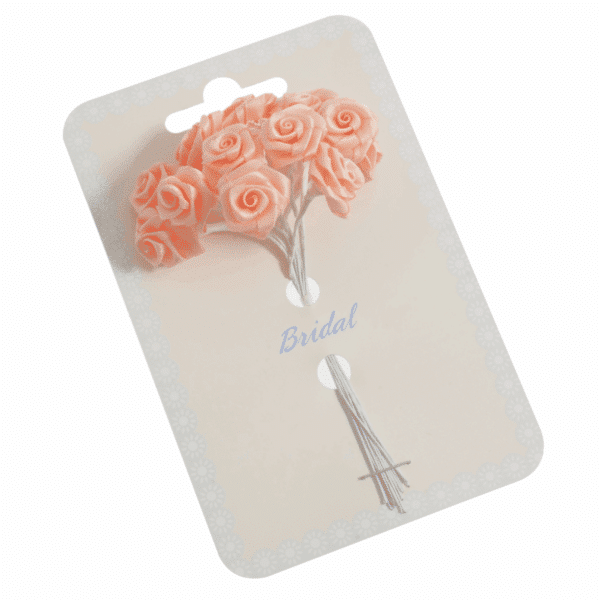 Occasions - Ribbon Roses - Peach - 15mm 1