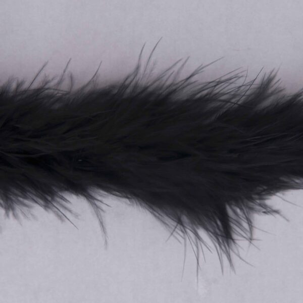 Trimits - Luxury Marabou trim - approx 4cm x 1m - Black 1